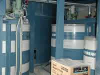 全自動排水処理設備の排水処理用薬品貯槽
